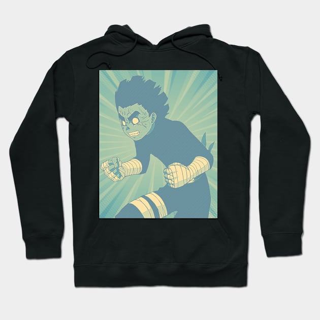 rock lee Hoodie by DinoZard